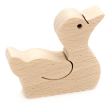 Fakopáncs Natúr kis figura (kacsa) fajáték