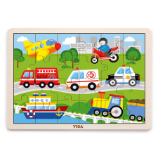 Fakopáncs Puzzle 24 db-os (járművek) kreatív és készségfejlesztő