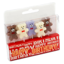 Fakopáncs Szülinapi gyertya (5 maci) party kellék