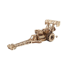 Fakopáncs UGEARS Dragster mechanikus modell puzzle, kirakós