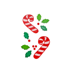 Fakopáncs Zselés ablakdísz (piros botnyalóka, 6 db levéllel) karácsonyi ablakdekoráció