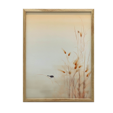 FALAPAKÁT FA KERETBEN A TERMÉSZET LÁGYA 70x100 CM grafika, keretezett kép