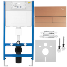  Falba építhető wc tartály K011A-Q T Brush Copper szaniter