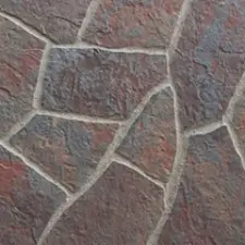  Falburkoló lap hajlítható - Krakatau (vörös-barna, kő hatású) tapéta, díszléc és más dekoráció