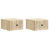  Fali éjjeli szekrény 2 pcs Sonoma Tölgy 33 x 34,5 x 20 cm