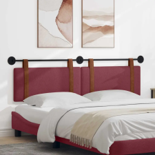  Fali Fejtámla Falra szerelhető Bordó 180 x 40 cm Faanyag ágy és ágykellék