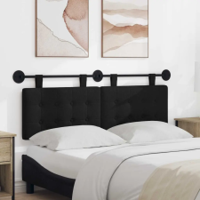  Fali Fejtámla Falra szerelhető Fekete 150 x 55 x 5 cm ágy és ágykellék