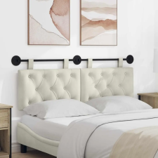  Fali Fejtámla Falra szerelhető Krém 150 x 55 x 7 cm Bársony ágy és ágykellék