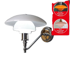  Fali lámpa, modern stílusú, falra szerelhető, krómozott, 3 színhőmérséklet világítás