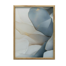 FALI PLAKÁT ARANY ALUMÍNIUM KERETBEN VIRÁG ELEGANCE 40x50 CM grafika, keretezett kép