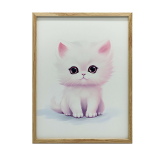 FALI PLAKÁT ARANY KERETBEN MACSAKARÁT 70x100 CM grafika, keretezett kép