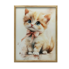 FALI PLAKÁT ARNYI MACSKA RÓZSASZÍN MASJOVAL 30x40 CM KERET NÉLKÜL grafika, keretezett kép