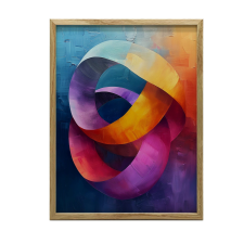 FALI PLAKÁT DINAMIKUS GYŰRŰK KERET NÉLKÜL 70x100 CM MATT grafika, keretezett kép