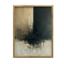  FALI PLAKÁT FA KERETBEN FINOM EGYENSÚLY 70X100 CM grafika, keretezett kép