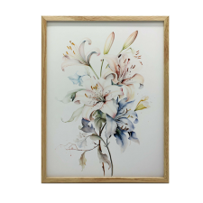 FALI PLAKÁT FA KERETBEN NYUGATÓ TÜKRÖZÉSEK 50x70 CM grafika, keretezett kép
