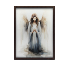  FALI PLAKÁT FA KERETES SZIMFÓNIÁJA KÉK 50X70 CM grafika, keretezett kép