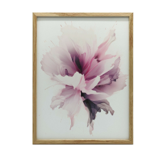  FALI PLAKÁT FEHÉR KERETES VIRÁGBAN FINOM ÉRINTÉS 30x40 CM grafika, keretezett kép