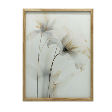 FALI PLAKÁT FEHÉR LILES GARDEN GLOW-VAL 30X40 CM KERET NÉLKÜL grafika, keretezett kép