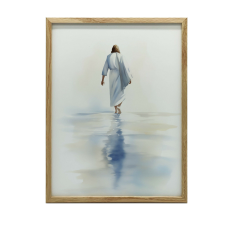 FALI PLAKÁT JÉZUS SÉT A VÍZEN 40x50 CM KERET NÉLKÜL grafika, keretezett kép