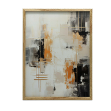 FALI PLAKÁT KERETBEN VILÁGOS TÖLGY INDUSTRIAL ABSTRACT 50x70cm grafika, keretezett kép