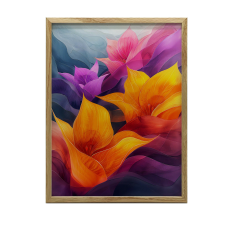 FALI PLAKÁT LILES AZ ÁLOM FÖLDBŐL FA KERETTEL 30x40 CM grafika, keretezett kép