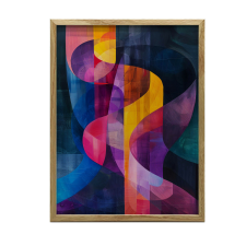 FALI PLAKÁT SZÍNES REZGÉSEK KERET NÉLKÜL 70x100 CM MATT grafika, keretezett kép