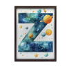  FALI PLAKÁT Z BETŰVEL A GALAXYBAN FEKETE KERETBEN 60x90 CM