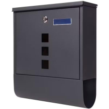 Fali postaláda kulccsal – modern fekete színben 16W0393V9 postaláda