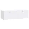  Fali TV szekrény 98 x 41 x 30 cm Fehér Szerelt Fa
