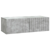  Fali TV szekrény Betonszürke 98 x 41 x 30 cm Szerelt Fa