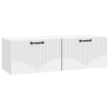  Fali TV szekrény Fehér 98 x 31 x 30 cm Szerelt Fa