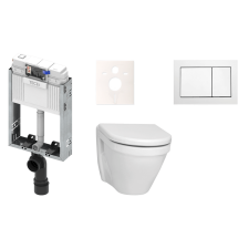  Fali WC szett falra szerelhető Tece TECEbox fehér színben hátsó kifolyással KMPLS50T építőanyag