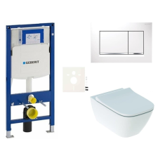  Fali wc szett Geberit Smyle könnyű falakhoz / előfalhoz SIKOGESSMSS30 építőanyag