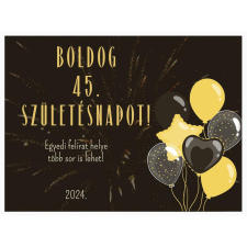  Falikép – Boldog Születésnapot egyedi adatokkal (videóvetítő opcióval) grafika, keretezett kép