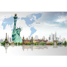  Falikép Emlékművek - Szabadság-szobor, 300 x 200 cm tapéta, díszléc és más dekoráció