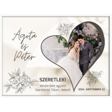  Falikép - ESKÜVŐ a te fotóddal 2. (videóvetítő opcióval) grafika, keretezett kép