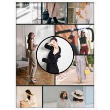  Falikép kollázs sok fotóból felirattal 5 (videóvetítő opcióval) grafika, keretezett kép