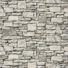  Falikép különböző szürke kövekkel, 400 x 250 cm tapéta, díszléc és más dekoráció
