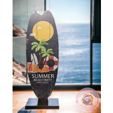  Falikép szörf deszka formájú beach 15x40 cm grafika, keretezett kép