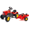 Falk : Traktor Supercharger utánfutóval – piros