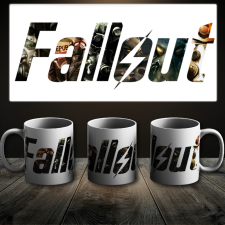 Fallout színes logó bögre bögrék, csészék