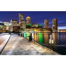  Falmatrica City45 Boston éjjel, 350 x 200 cm tapéta, díszléc és más dekoráció