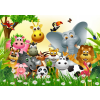  Falmatrica Dzsungel állatok, gyerekrajzok3, 350 x 200 cm
