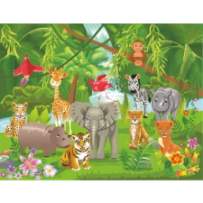  Falmatrica Erdei állatok, gyerekrajzok4, 200 x 150 cm tapéta, díszléc és más dekoráció