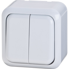  Falon kívüli sorozatkapcsoló fehér villanyszerelés