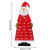  Falra akasztható Mikulás adventi naptár - piros