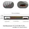  Falra szerelhető lebegő fa TV szekrény polc, szürke, 140 cm