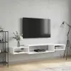  Falsítható TV Szekrény Falra szerelhető Fehér 180 x 28 x 21 cm