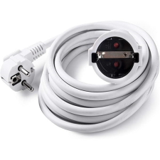 Famatel 2985 fehér 5m 3x1,5mm2 16A szerelt hosszabbító kábel és adapter