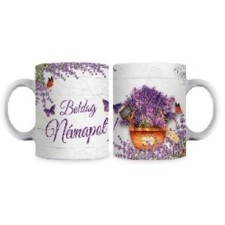 family bögre levendulás "boldog névnapot" 2f. bögrék, csészék